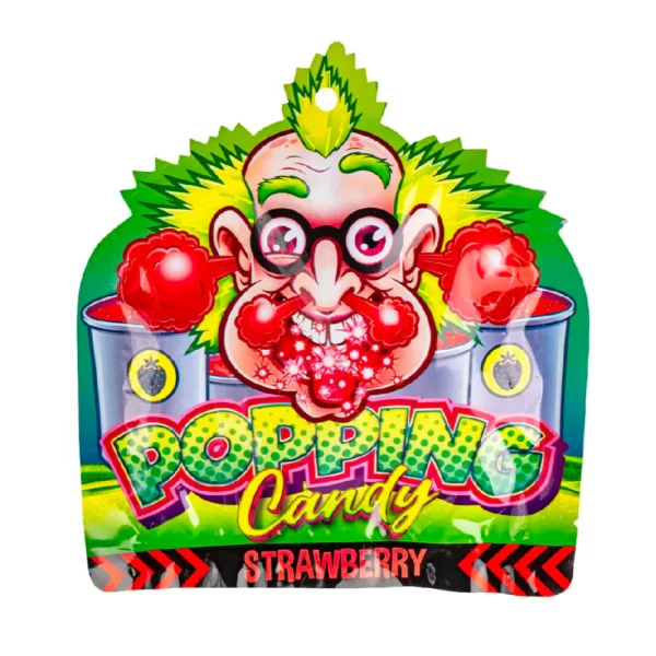 Dr Sour Popping Candy Strawberry