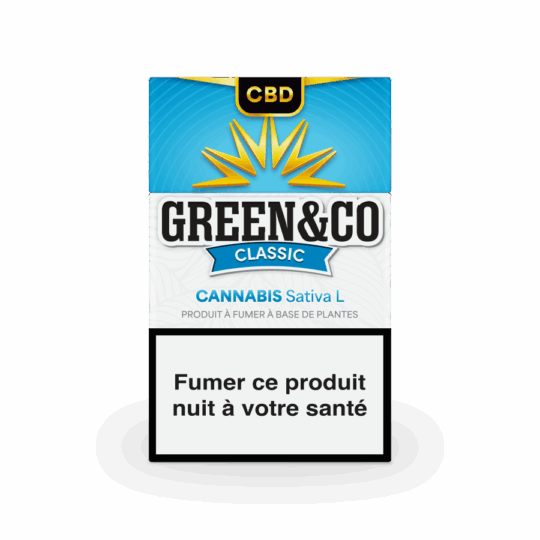 PAQUET DE 20 PRE ROLLS GREEN&CO CLASSIC SANS NICOTINE