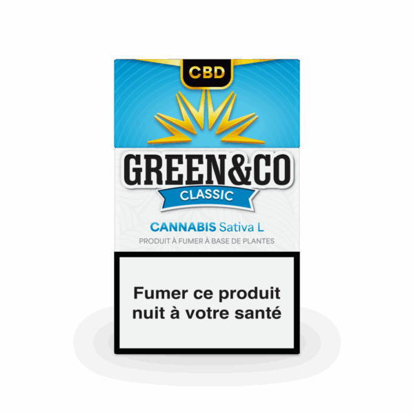 PAQUET DE 20 PRE ROLLS GREEN&CO CLASSIC SANS NICOTINE