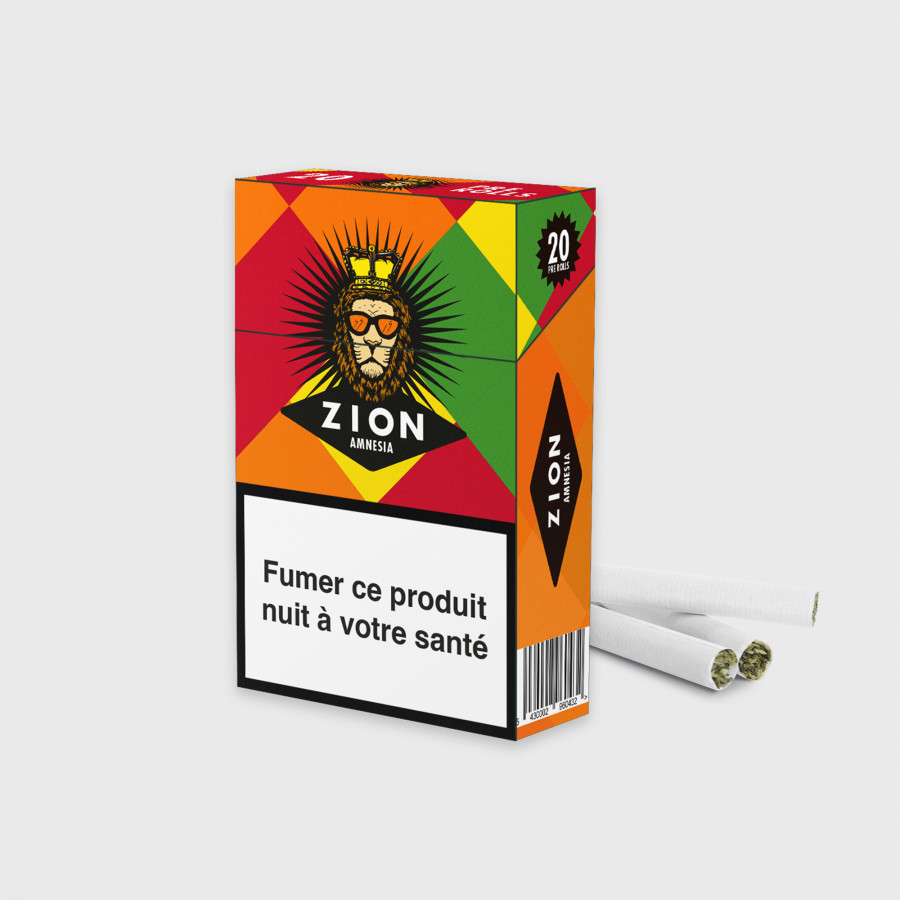 PAQUET DE 20 PRE ROLLS ZION AMNÉSIA SANS NICOTINE – Image 4