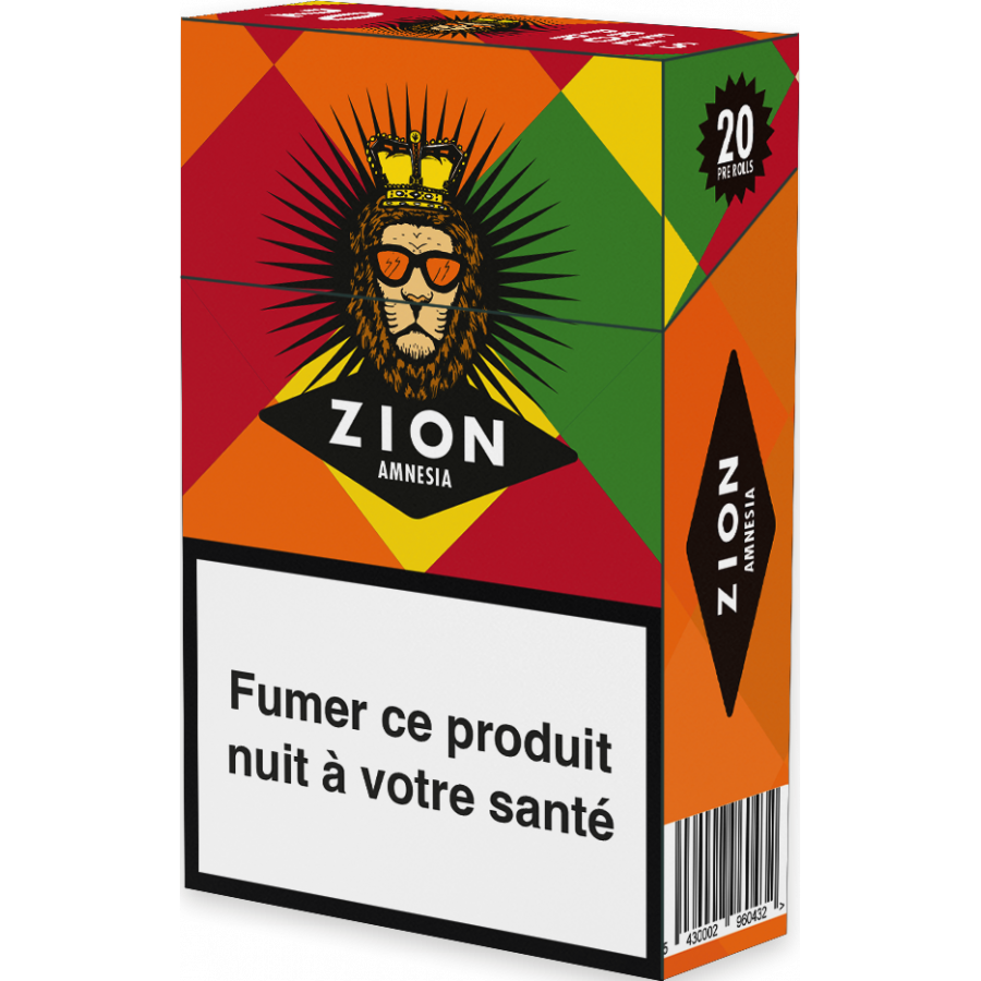 PAQUET DE 20 PRE ROLLS ZION AMNÉSIA SANS NICOTINE – Image 5