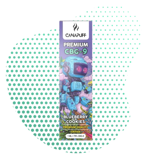 Vape pen CBG9 Myrtille Cookie 79 % 1 ml